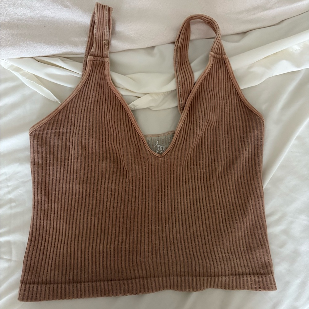 Free People Washed Seamless Top
